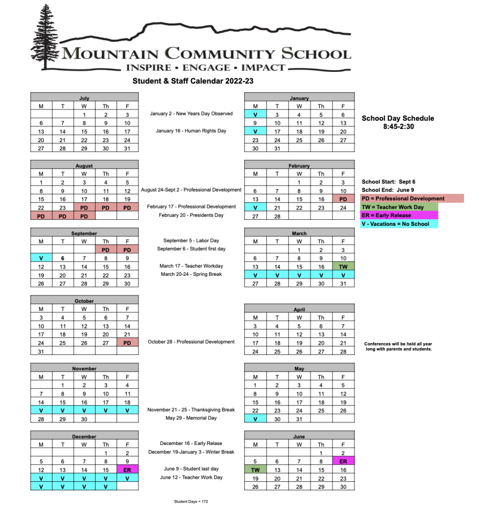 Calendar Mountain Community School